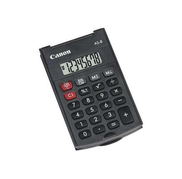 Miniräknare Canon AS-8 svart