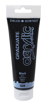 Akrylfärg Graduate 120ml svart