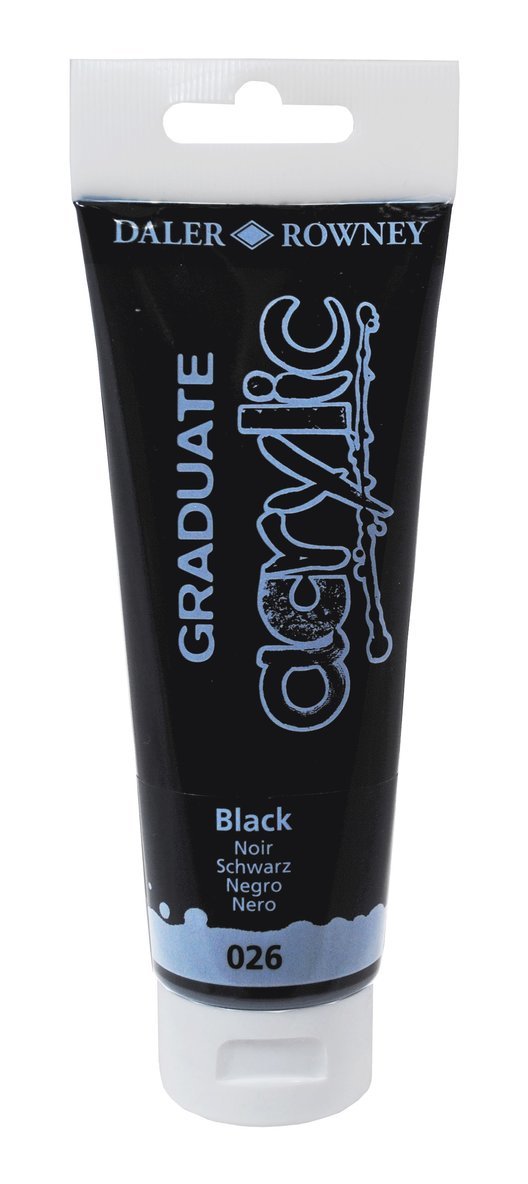 Akrylfärg Graduate 120ml svart 1