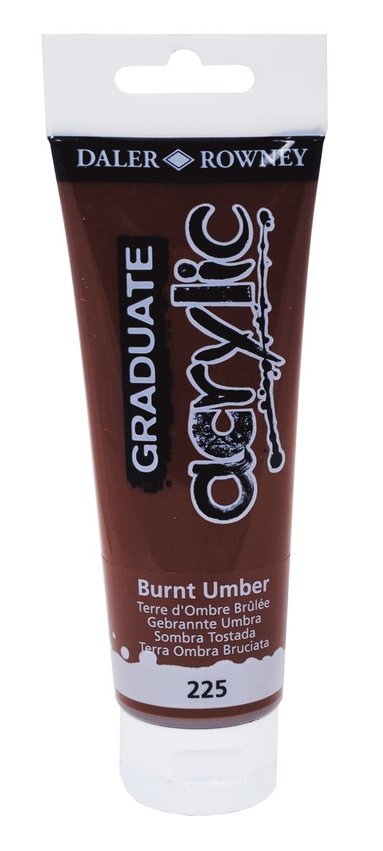 Akrylfärg Graduate 120ml bränd umbra