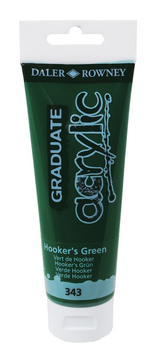 Akrylfärg Graduate 120ml Hookers grön 1