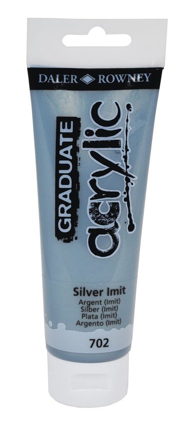 Akrylfärg Graduate 120ml silver