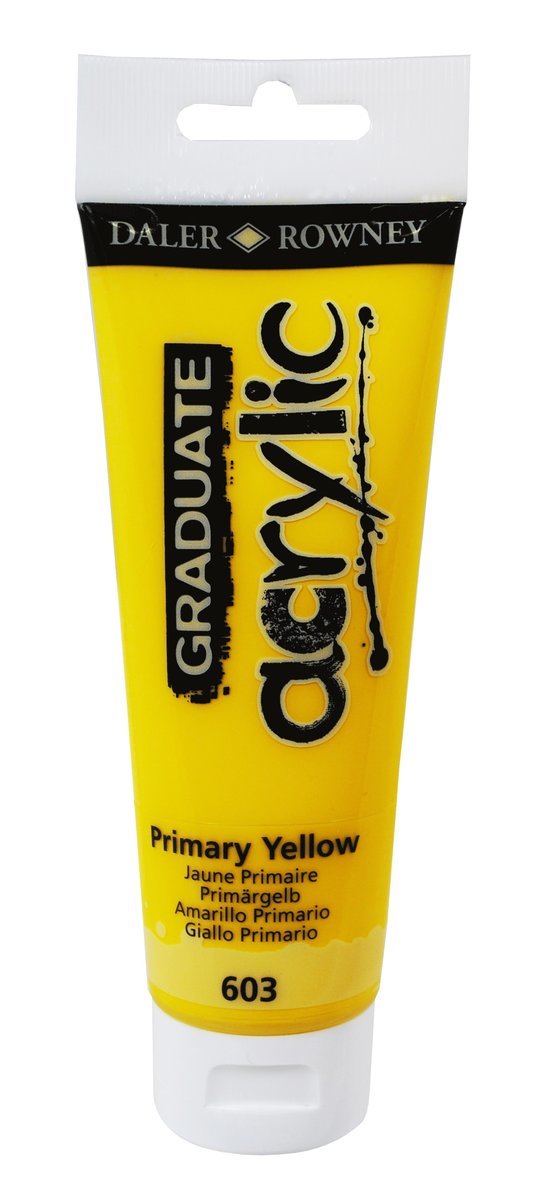 Akrylfärg Graduate 120ml gul, Övrigt
