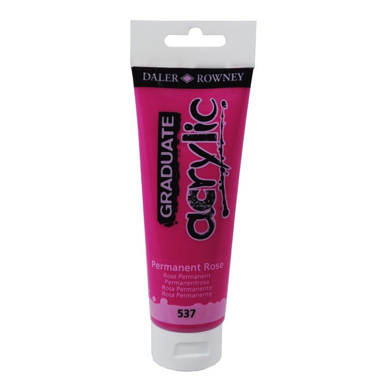 Akrylfärg Graduate 120ml permanent rose, Övrigt