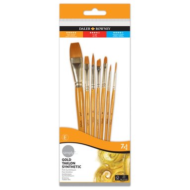 Pensel Simply Art Gold Taklon 7-pack 1