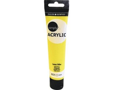 Akrylfärg 75ml Simply citrongul