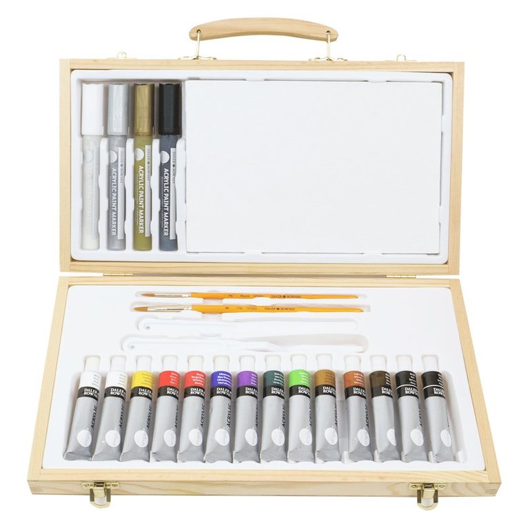 Akrylfärg Simply träväska 26 delar, Övrigt