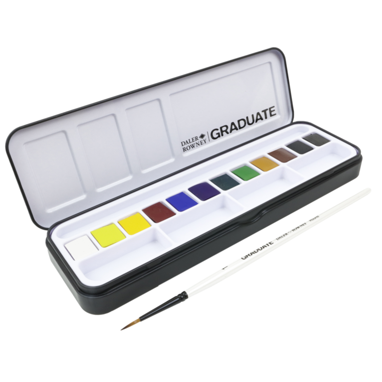Akvarellfärg Graduate 12 halvkoppar, Övrigt