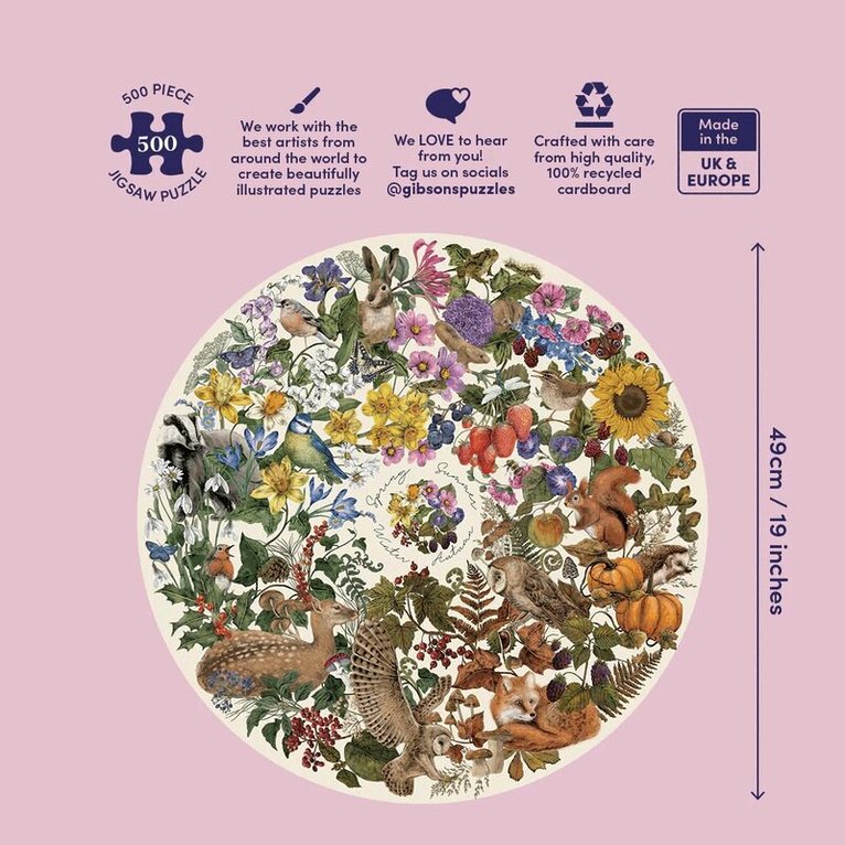 Pussel 500 bitar Runt - Nature's Seasons, Övrigt