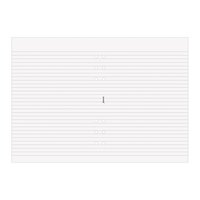 Kalenderdel Filofax A5 anteckningsblad linjerade vit