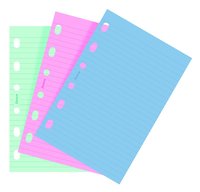 Kalenderdel Filofax Pocket anteckningsblad linjerad färg
