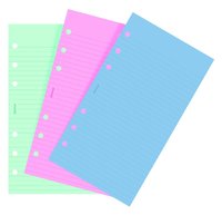 Kalenderdel Filofax Personal anteckningsblad linjerad färg