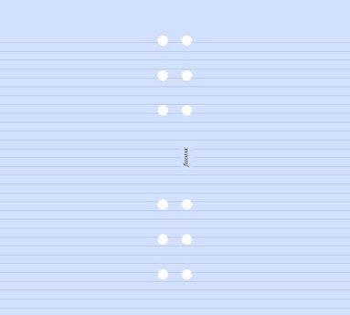 Kalenderdel Filofax Personal anteckningsblad linjerad lavendel