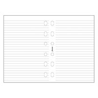 Kalenderdel Filofax Pocket anteckningsblad linjerade vit
