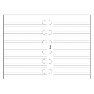 Kalenderdel Filofax Pocket anteckningsblad linjerade vit