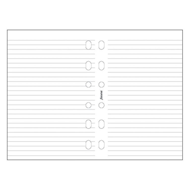 Kalenderdel Filofax Pocket anteckningsblad linjerade vit 1