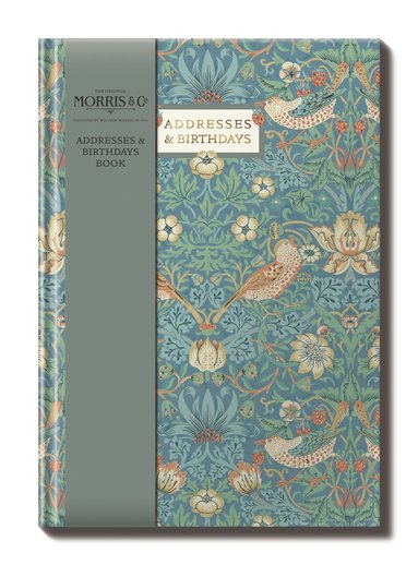 Födelsedagsbok/Adressbok A5  - William Morris