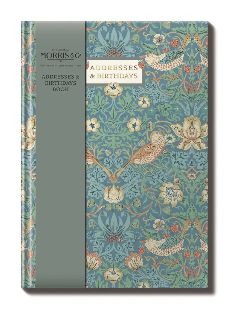 Födelsedagsbok/Adressbok A5  - William Morris, Övrigt