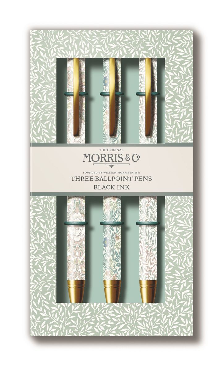 Kulspetspenna 3st i ask Willow - William Morris, Övrigt