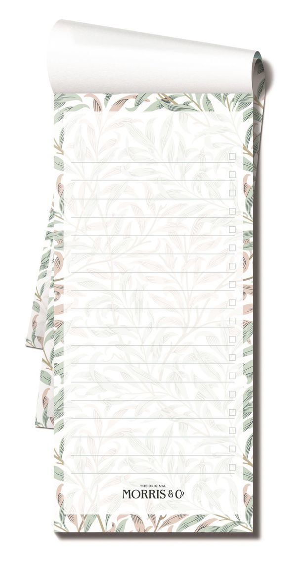Att göra-lista med magnet 22x10cm - William Morris : Willow, Övrigt