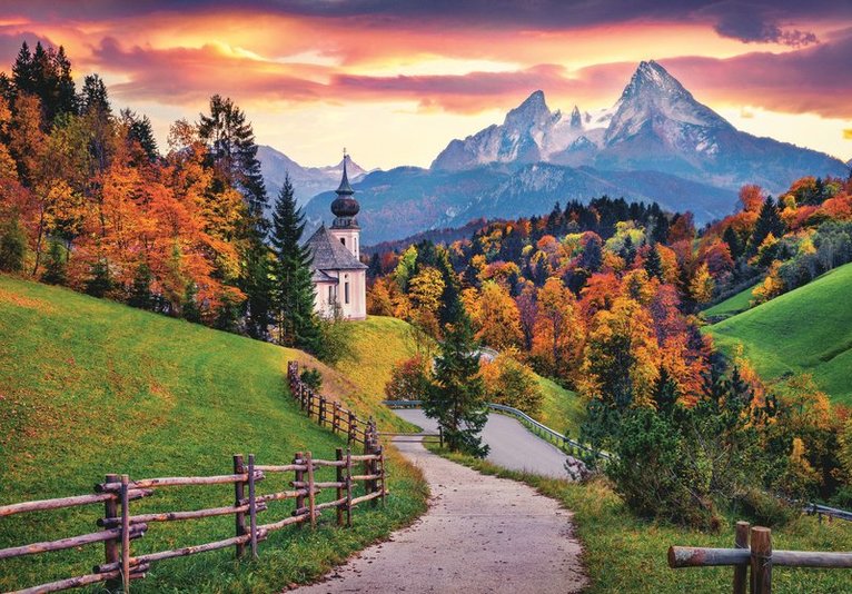 Pussel 1000 bitar - World's Smallest - Bavarian Alps, Övrigt