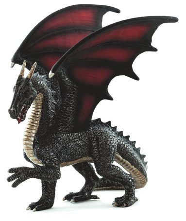 Plastfigur ståldrake 