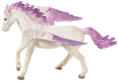 Plastfigur pegasus 18,5cm lila