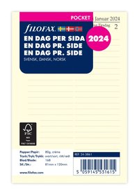 Kalendersats 2024 Dagbok Pocket Dag/Sida S/D/N
