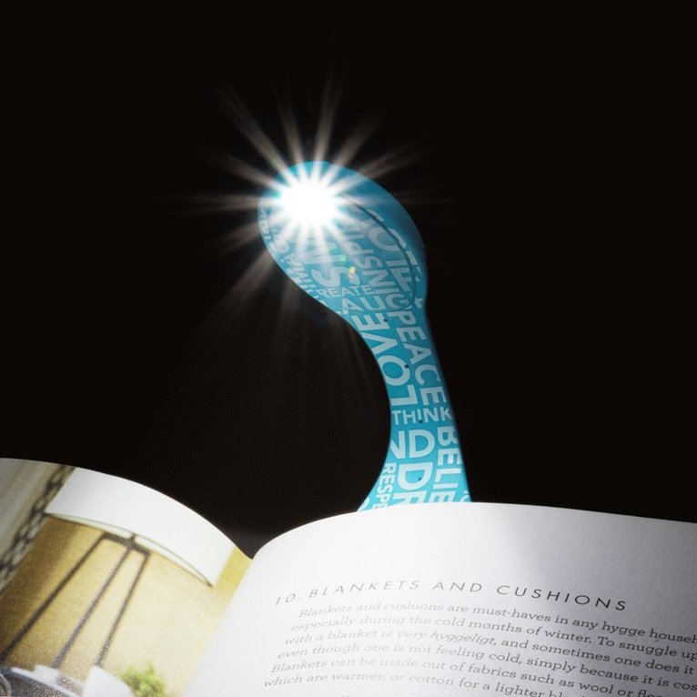 Läslampa Flexilight inspiration turkos, Övrigt