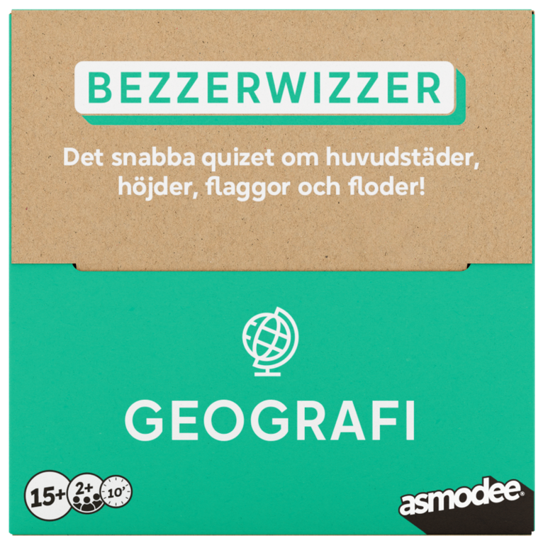 Spel Bezzerwizzer Mini Geografi, Övrigt