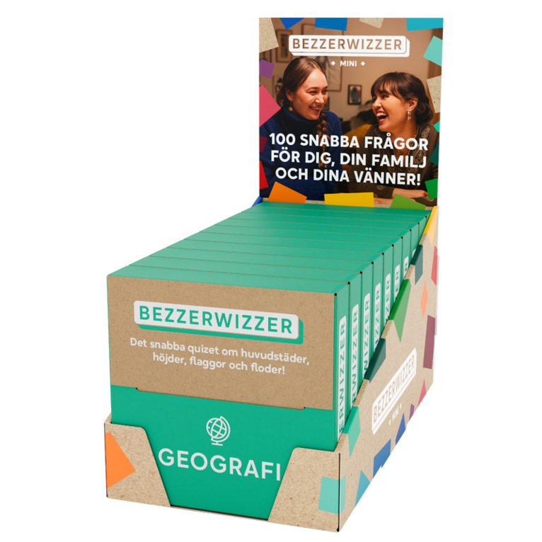 Spel Bezzerwizzer Mini Geografi, Övrigt