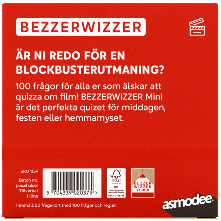 Spel Bezzerwizzer Mini Film, Övrigt