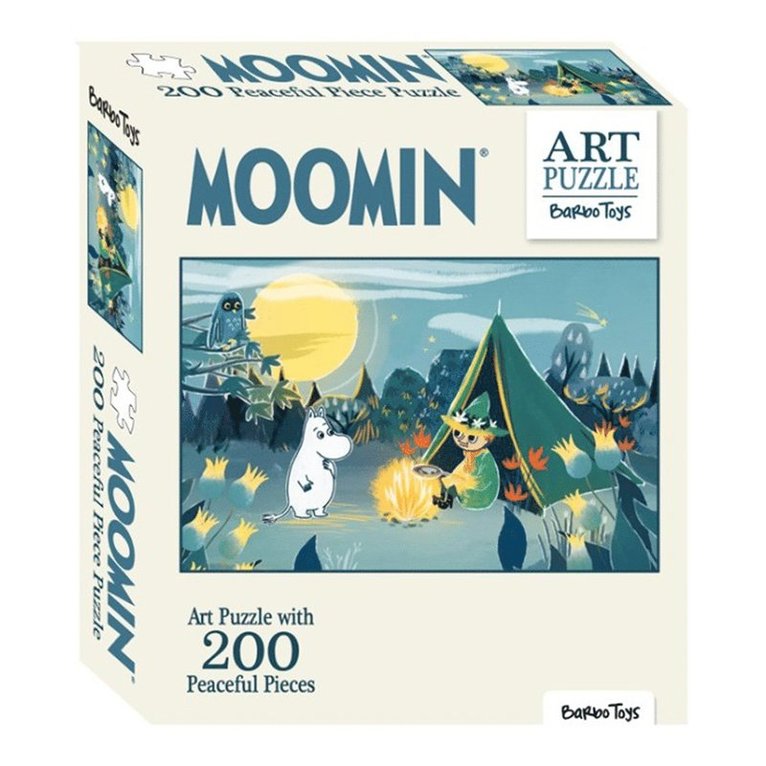 Pussel 200 bitar Mumin Art Puzzle blå 1