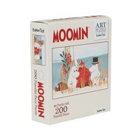 Pussel 200 bitar Mumin Art Puzzle röd