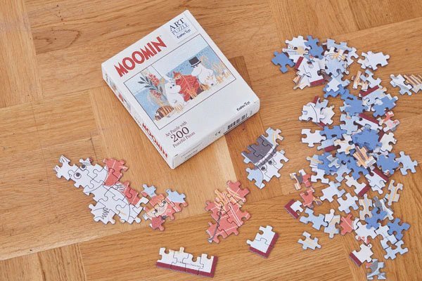 Pussel 200 bitar Mumin Art Puzzle röd, Övrigt