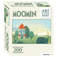 Pussel 200 bitar Mumin Art Puzzle grön