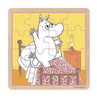 Träpussel 16 bitar Moomin Bedtime Jumping                                                                 1
