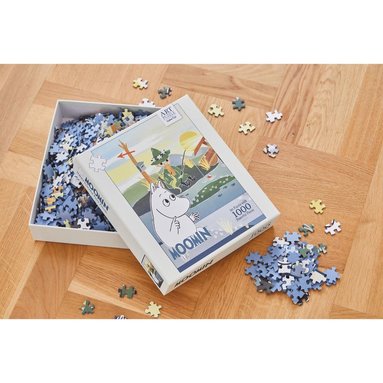 Pussel 1000 bitar Art Puzzle Moomin On Bridge 1