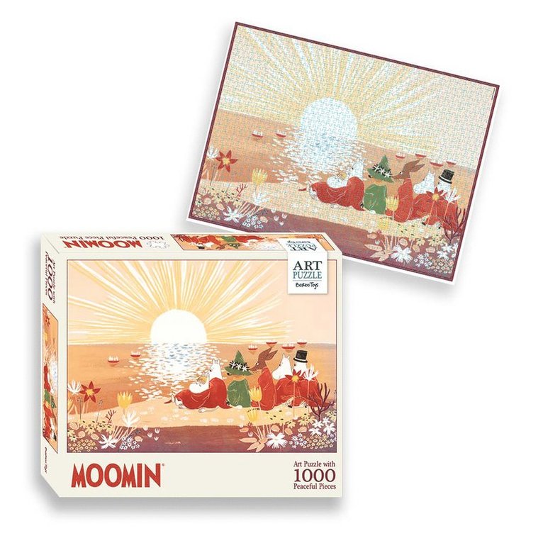 Pussel 1000 bitar Mumin Art Puzzle röd 1