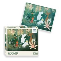 Pussel 1000 bitar Mumin Art Puzzle grön