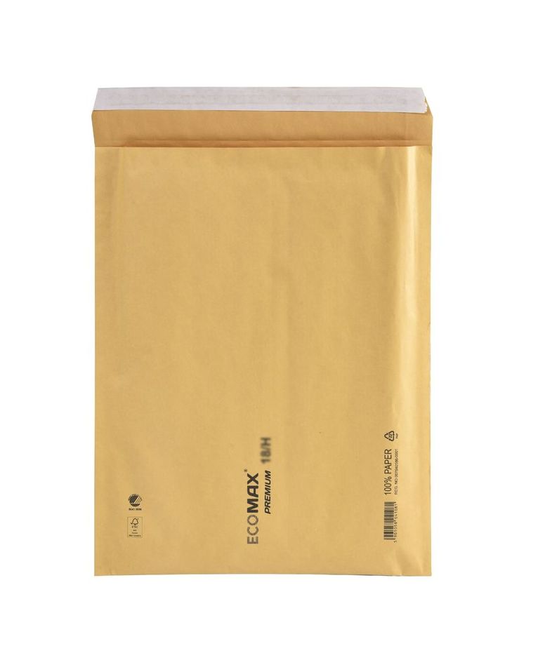 Vadderade kuvert 17/G 230x340 Ecomax brun, Övrigt