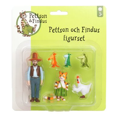 Plastfigurer Pettson och Findus