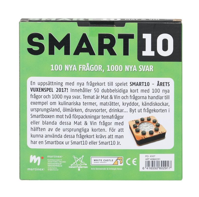 Smart10 frågekort - Mat & Vin, Övrigt