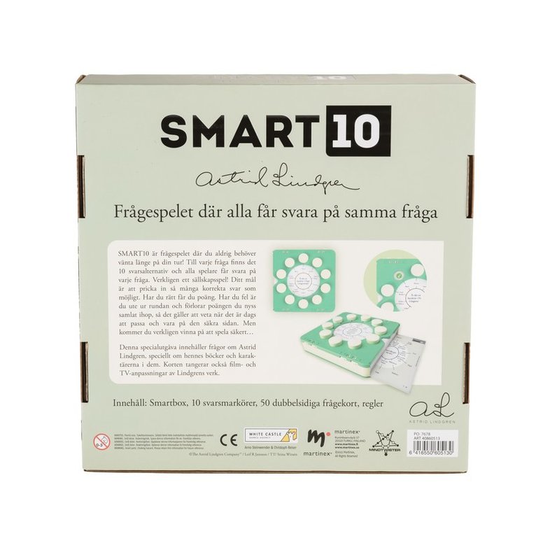 Smart10 - Astrid Lindgren, Övrigt