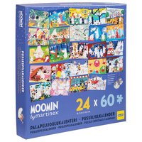 Pusseljulkalender 24x60 bitar Mumin