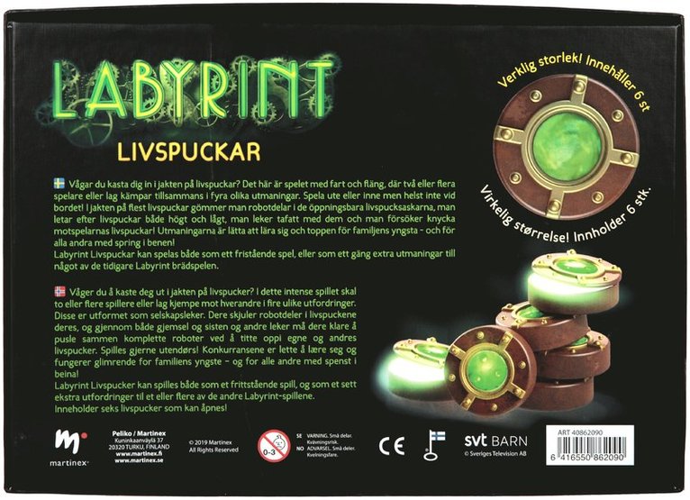 Labyrint Livspuckar, Övrigt