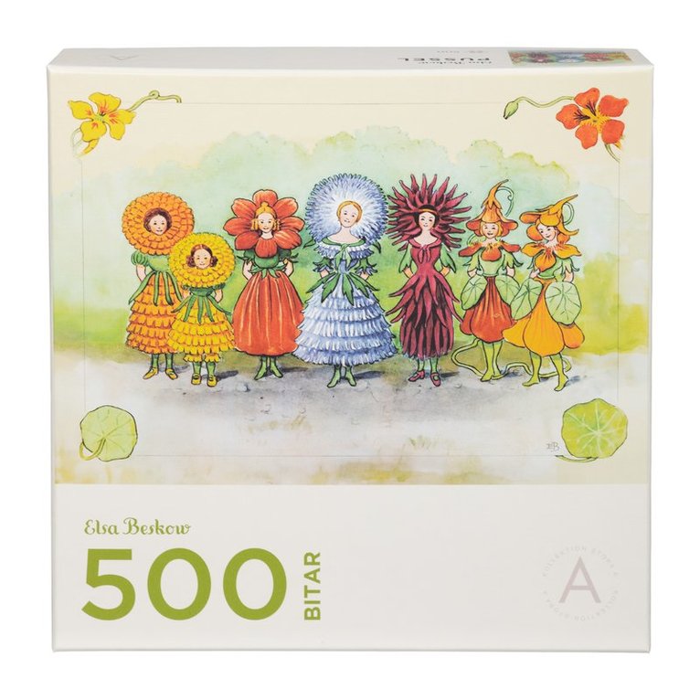 Pussel 500 bitar Elsa Beskow Blomsterflickorna, Övrigt