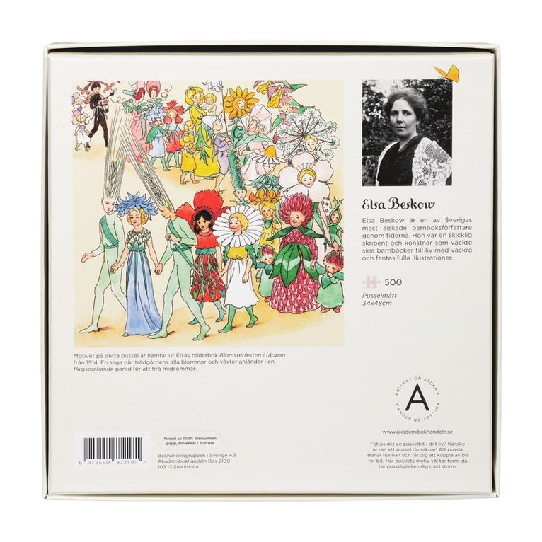 Pussel 500 bitar Elsa Beskow Blomsterfesten, Övrigt