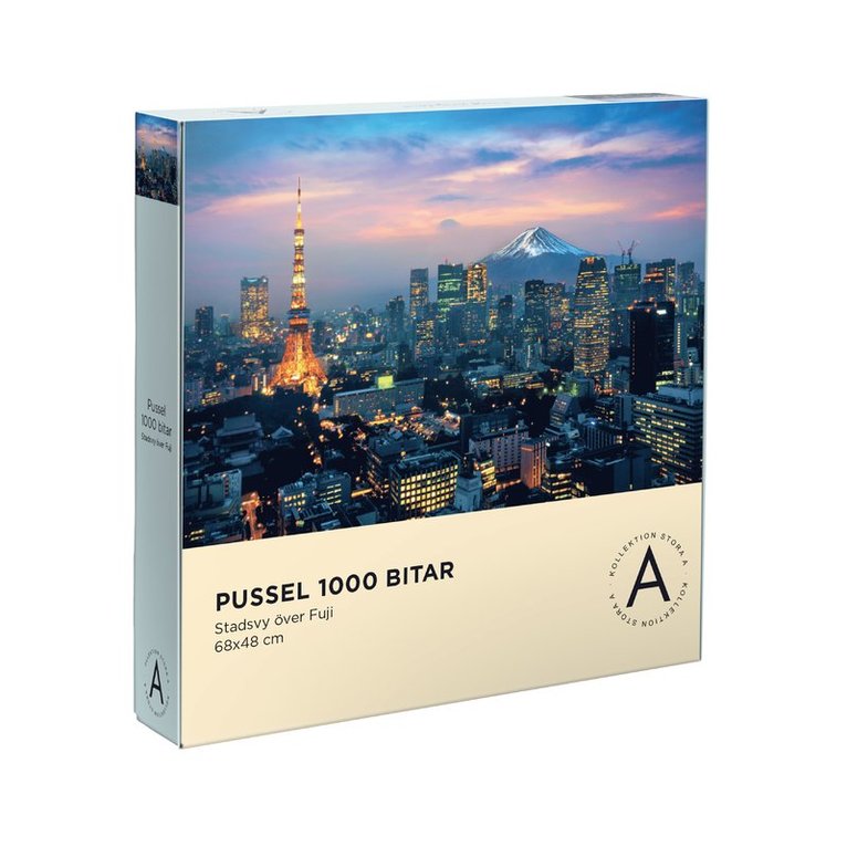 Pussel 1000 bitar Stadsvy över Fuji, Övrigt