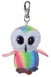 Mjukdjur Stripe uggla 8,5cm med clip